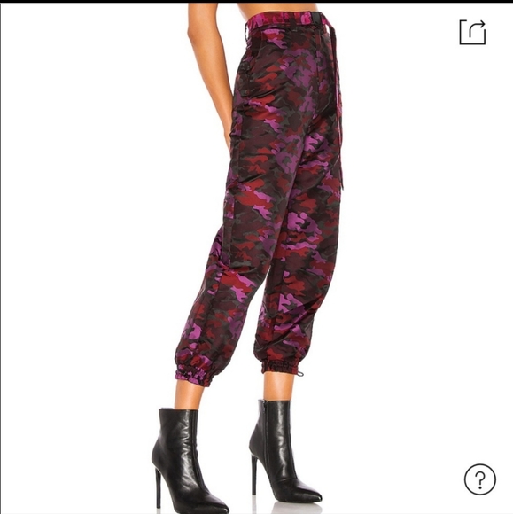 h:ours Joggers Camouflage Pink Red black. Size Medium. - Picture 2 of 14